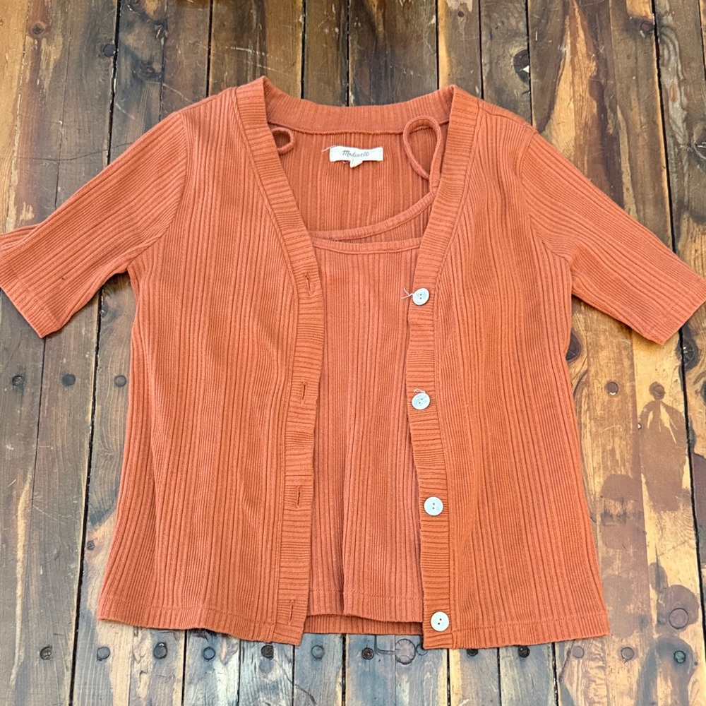 Madewell Cardigan & Tank Set